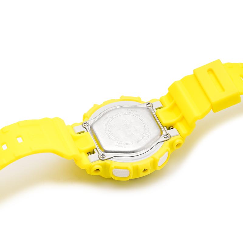 Casio BABY-G Theme Series Trendy and Vibrant Street Quartz Movement Resin Strap Japanese and Korean Watch Women’s Watch Yellow Dial BA-110BC-9