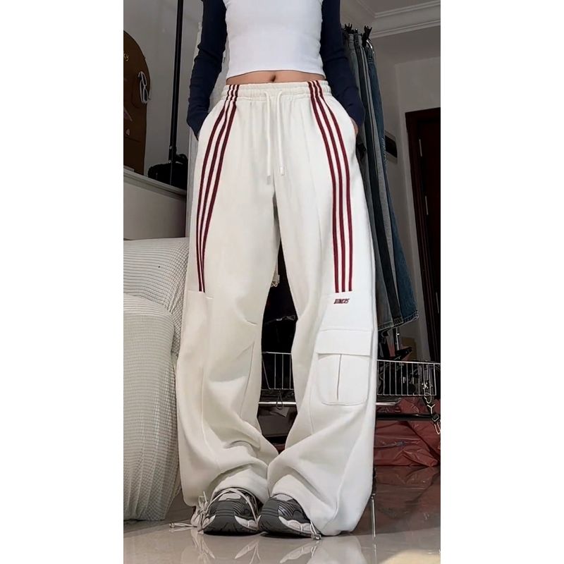 

Повседневные модные хип-хоп джазовые танцевальные нишевые спортивные штаны Apricot [Spring and Autumn]] XL