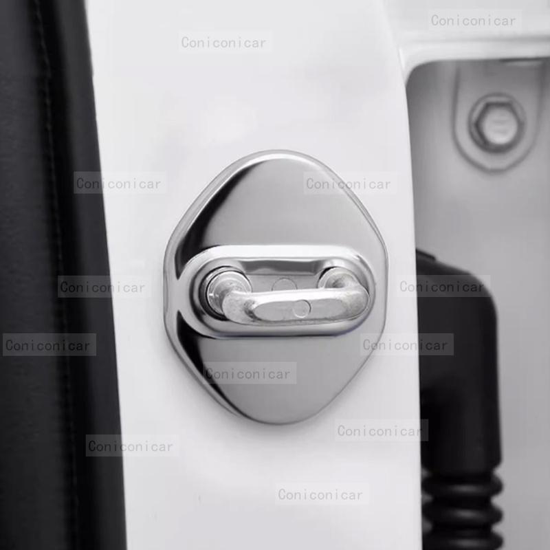 Auto Car Door Lock Protect Cover Emblems Case Stainless Steel Decoration For ZEEKR 7X EV 2025 2026 Protection Accessories