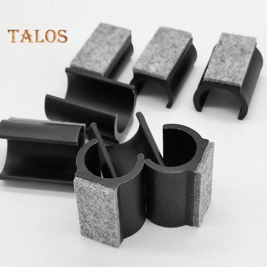 5Pcs Chair Legs Tips Caps with Felt Pads U-shaped Plastic Table Feet Glides Protectors Non-Slip Furniture Feet Tubing Cap for 19/22/25mm Diameter