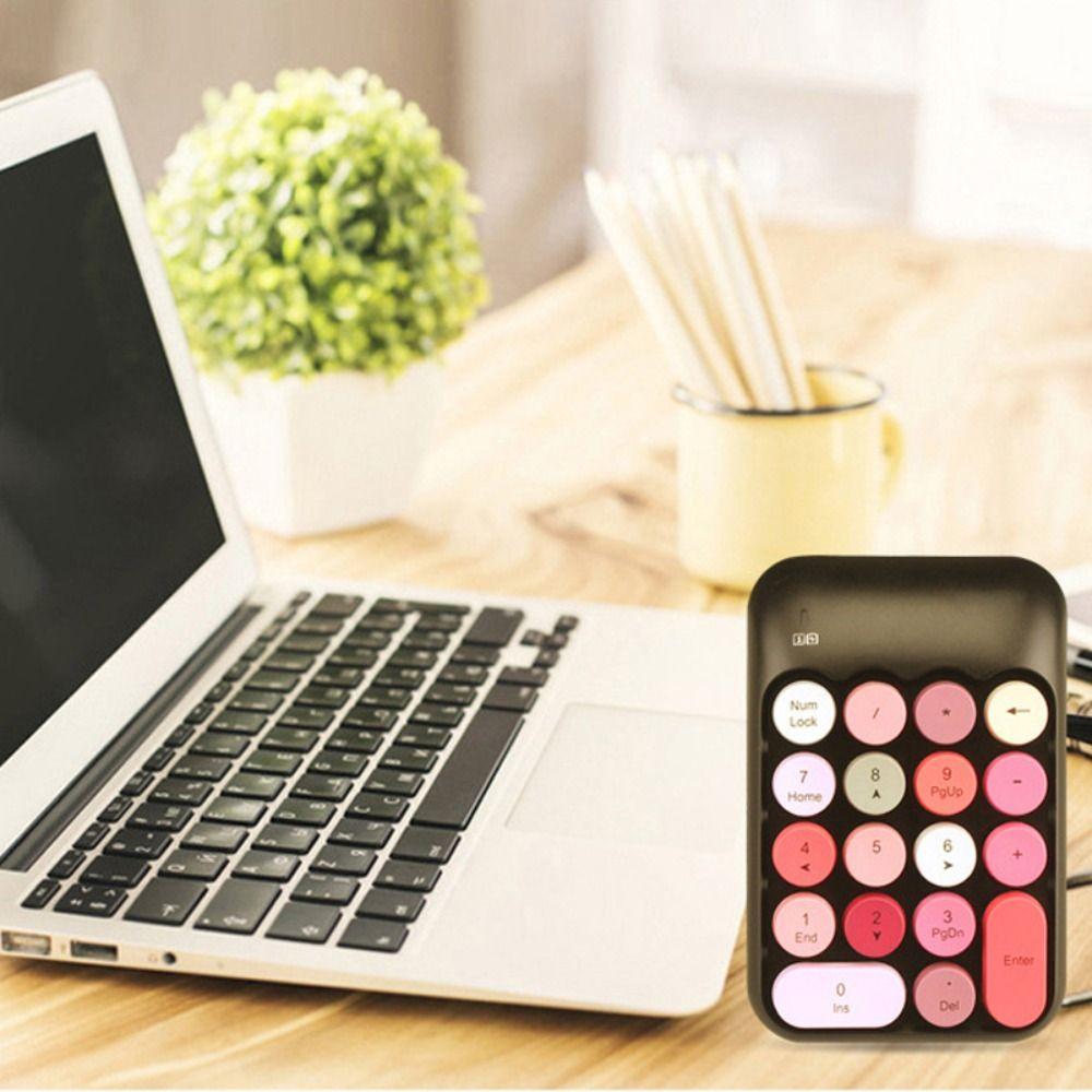 Rechargeable Digital Keyboard Colorful Accounting Keyboard Mini Portable Keypad  Office