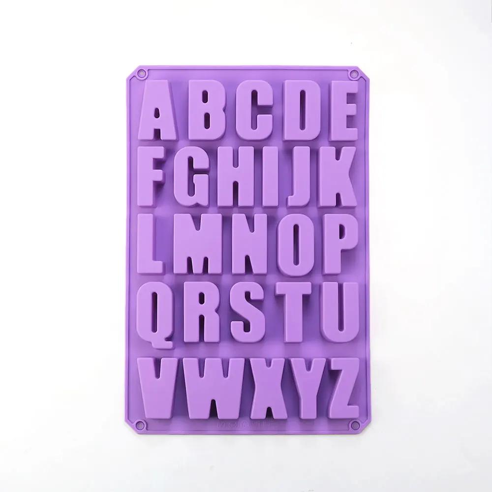 26 Letter Silicone Chocolate Mold Cake Mould Jelly Candy 3D DIY Molds Kitchen Baking Tools