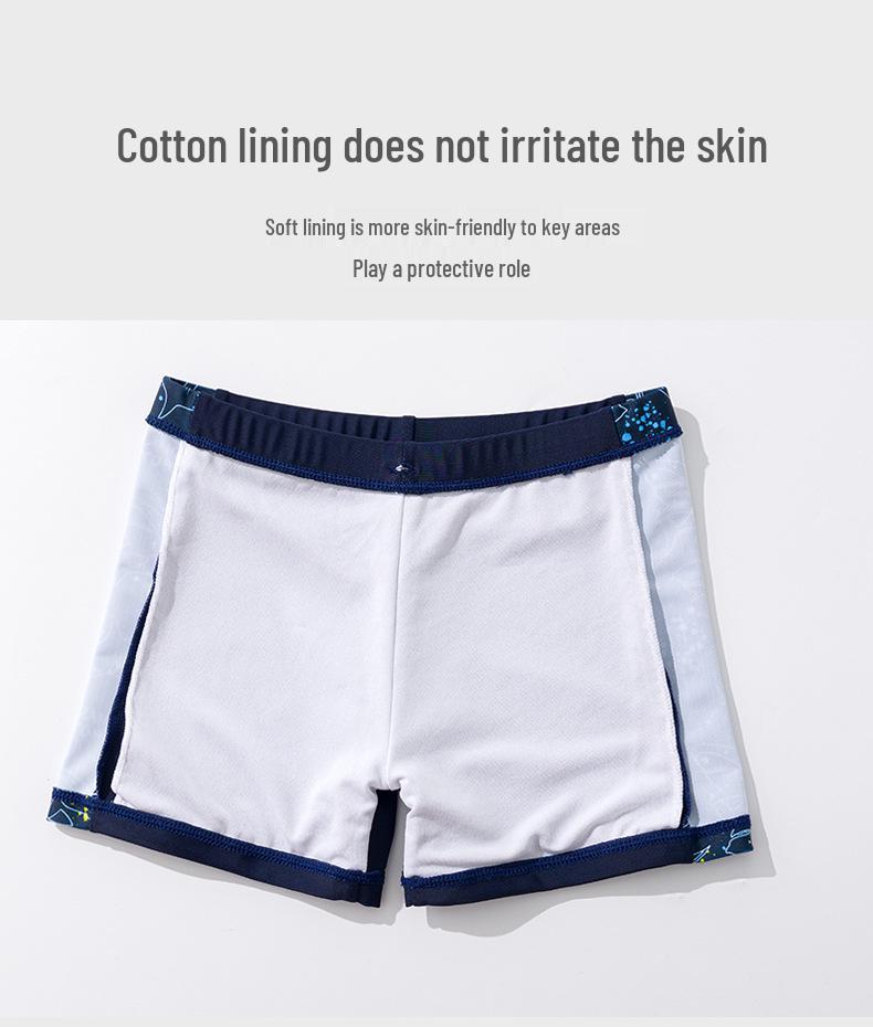 Boys' Sunscreen Swimsuit Set - Summer Split Style for Teens