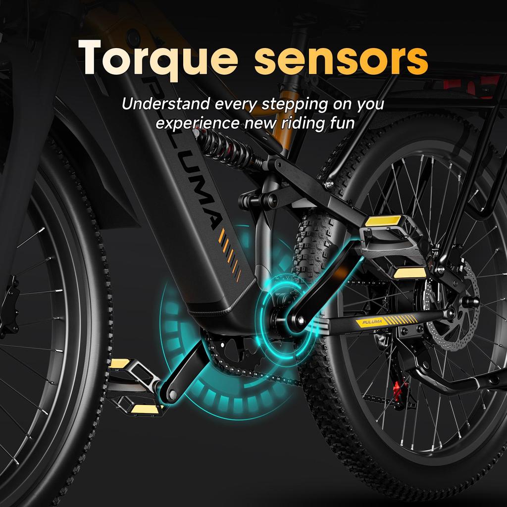 Electric Bike PULUMA PE86 Pro 26 Inch Tires 500W*2 Motor 48V20Ah Battery Torque Sensor 40km/h Max Speed 150km Max Range