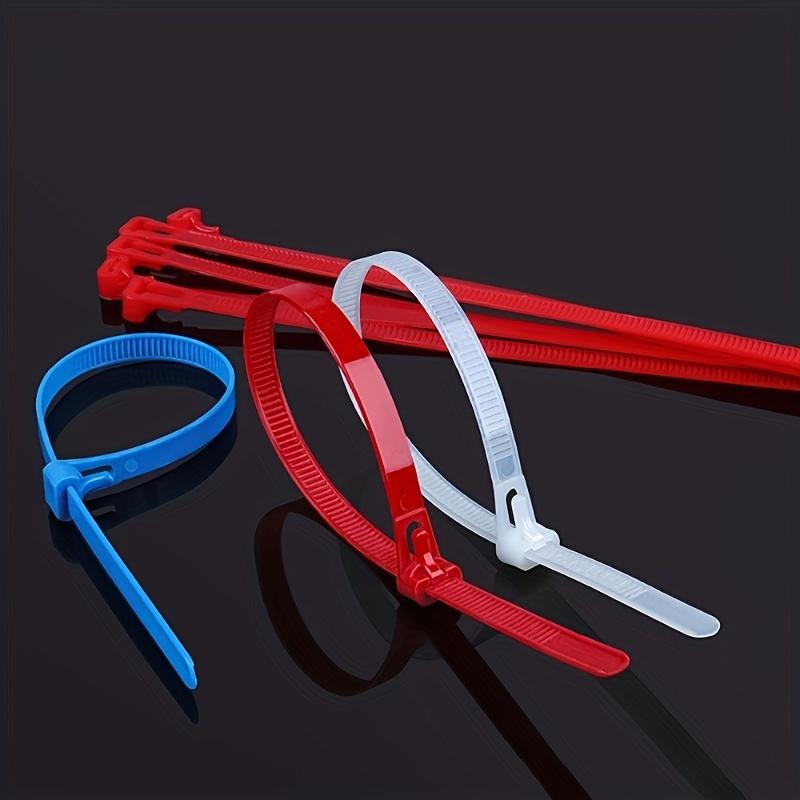100pcs/bag Reusable Self-Locking Cable Ties Cord Management Accessories Mixed Colors,Cable Organizer,Cable Lock Ties Easy To Use