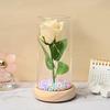 Soap flower simulation rose, soap flower with lamp, rose night light, bedroom night light bedside table ornament