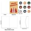Sticker Christmas Card for Men Women Mom Dad Husband Wife Grandma Grandpa Son Daughter Greeting Santa Christmas Cards