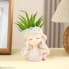 Artistic Silicone Mold For Custom Planters Adorable Girl Shape Stylish Reusable Template Crafting And Gardening Accessory