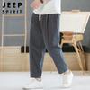 JEEP SPIRIT Herren lockere gerade verkürzte Freizeithose