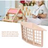 Dollhouse Bay Window, 1:12 Miniature Dollhouse Furniture 24 Pane Wooden Window, Mini Doll House Furniture Window Model Decoration for DIY Doll House