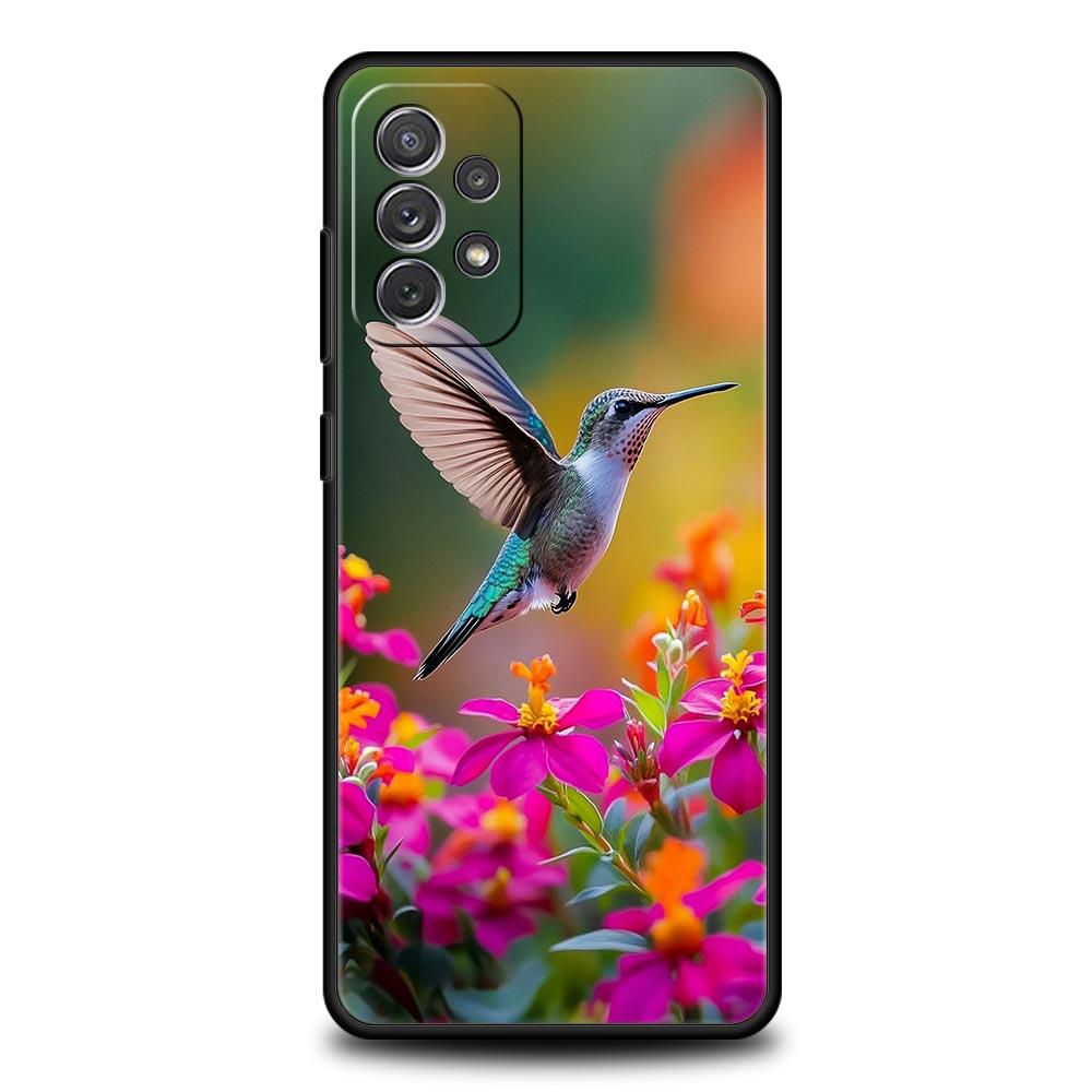 Hummingbird Phone Case For Samsung Galaxy A15 A13 A51 A71 A41 A31 A21S A03S A05 A35 A32 A55 A23 A25 A33 A53 A73 5G Cover