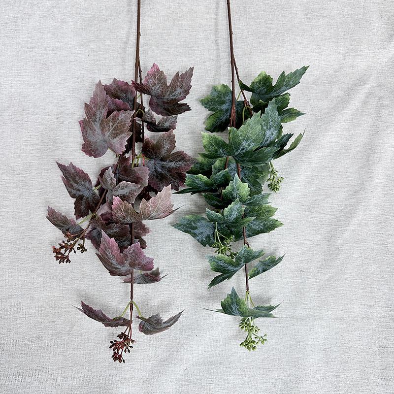 Leaf Maple Decoration With Silk Texture For Home Bedroom And Styling Event