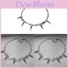 Fashion Alloy Choker Necklace With Metal Rivets For Men And Women