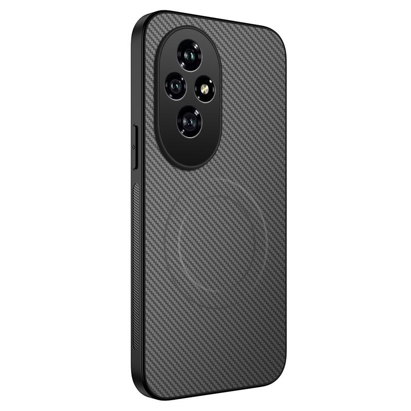 Magnetic Case For Honor X7B X7C X9B X9C Smart X60 Pro Honor 200 Pro Magic 7 Lite Wireless Charging Carbon Fibre Shockproof Cover