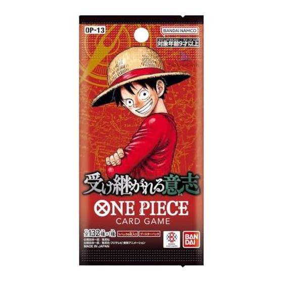 One Piece Card Game Carry On His Will OP-13 Booster Pack (Japanese) - 6 cards