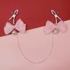 Streamer Bow Bell Milk Clip Chain Sm Adult Flirting Products Punish Mimi Clip