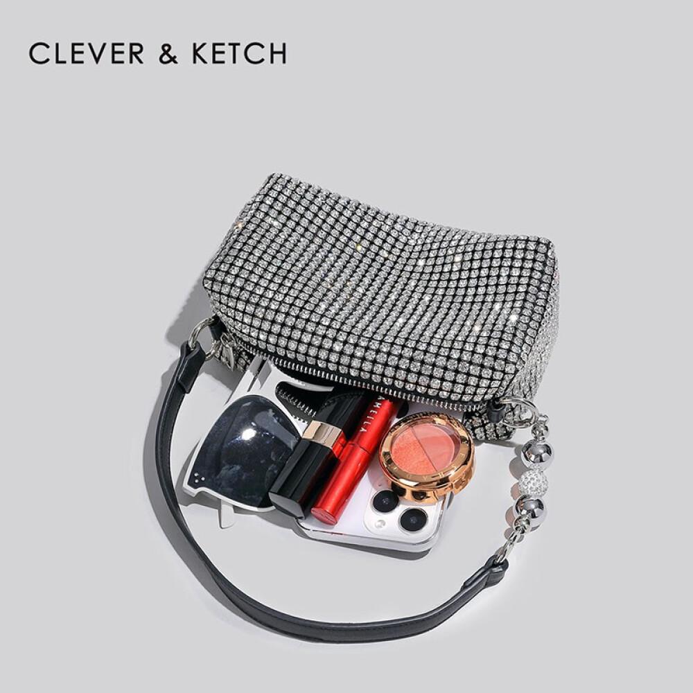 Fashion Niche Armpit Bag Diamond Crossbody Bag Length 19cm Wide 7cm High 11cm