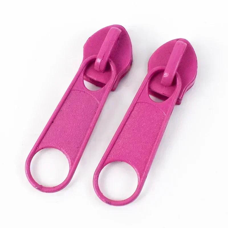 50/100/200Pcs Meetee 3# 5# Nylon Zipper Puller Bags Garment Zip Slider Backpack Pocket Zips Repair Kits DIY Sewing Accessories