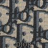 Dior Embossed Logo Oblique Print Fabric Grain Leather Card Holder Men Accessories Beige Black 2ADCH168YKS-H05E
