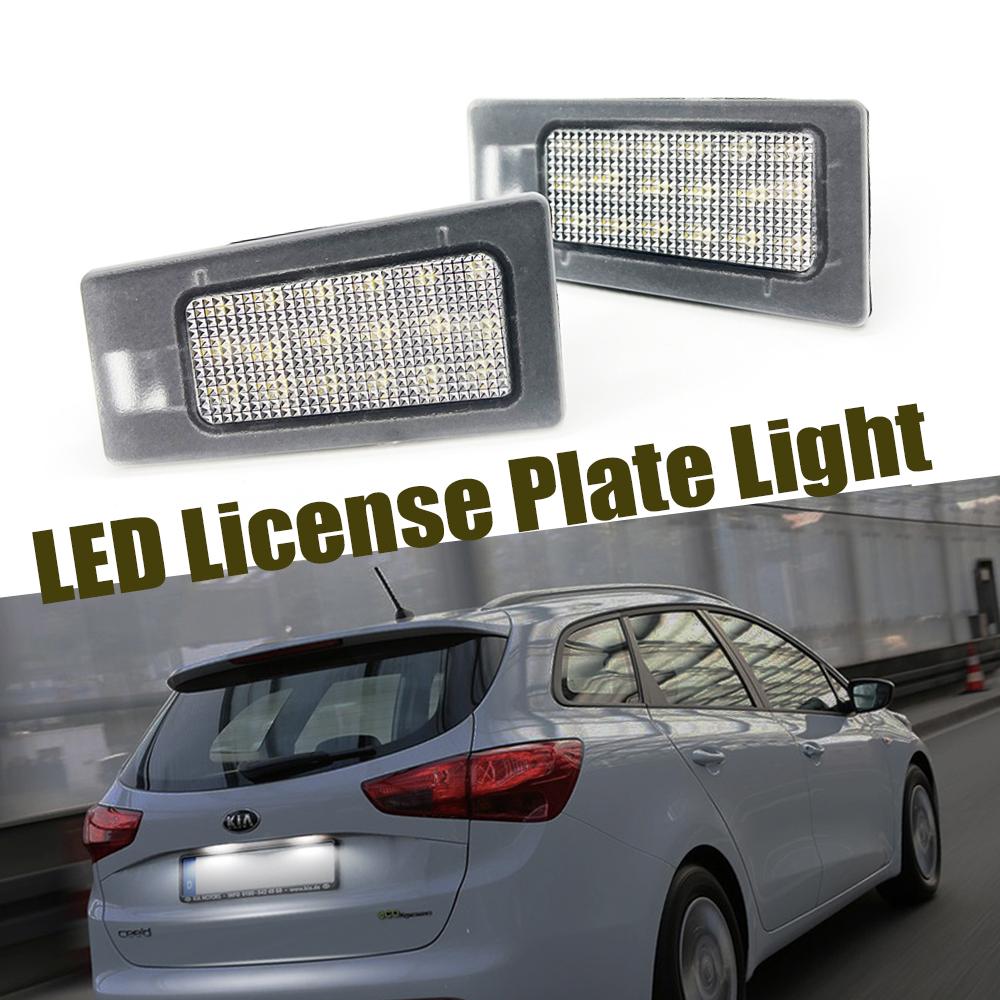 Pentru Hyundai Elantra Accent Solaris i30 Pentru Kia Ceed Cerato Forte KX3 Lampă LED Albă pentru Placuța de Înmatriculare Lumină Număr