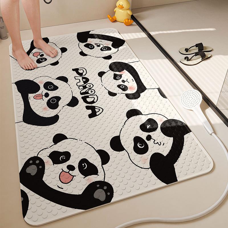 Cartoon Bathroom Anti-slip Mat Children's Shower Room Bathing Foot Pad Toilet Toilet Waterproof and Anti-slip