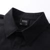 Mens Loose Fit Long Sleeve Cotton Shirt With Gothic Cross Print Streetwear Casual Top Fall 2025