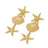 Exaggerated Starfish Shell Earrings, Alloy Resort Fashion Earrings, Beach Party Versatile Accessories