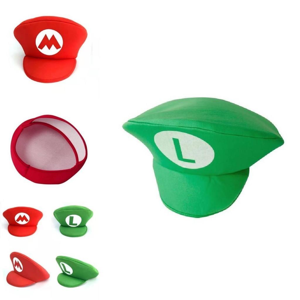 High-quality Super Mario And Luigi Cosplay Hats Perfect For Halloween And Parties