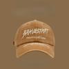 Korean Couple Spring and Summer Street Fashion Brand Letter Embroidery Wash Soft Top Baseball Hat Woman Showing Face Little Duckling Hat Man