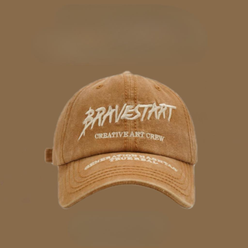 

Корейская пара Весна и Лето Уличная Мода Бренд Вышивка Буквами Мягкий Топ Бейсболка Женская Открывающая Лицо Шляпа Маленький Утенок Мужская Adjustable