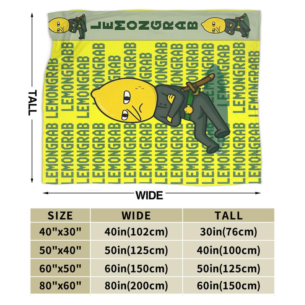 Lemongrab Blanket Ultra-Soft Coral Fleece Plush Cozy Gifts Throw Blanket Quilt