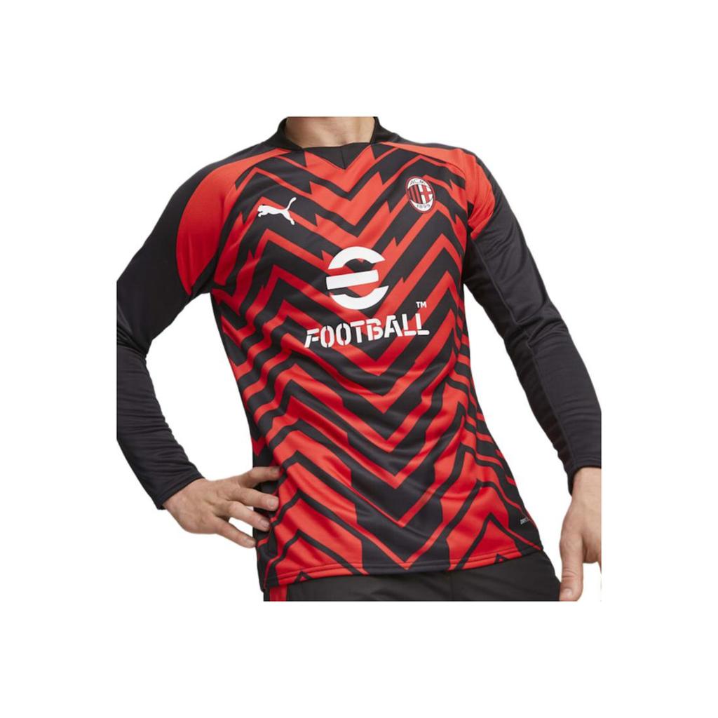 Puma Contrast Stripe Stand Collar Knit Sweater Men Tops Red 772232-01