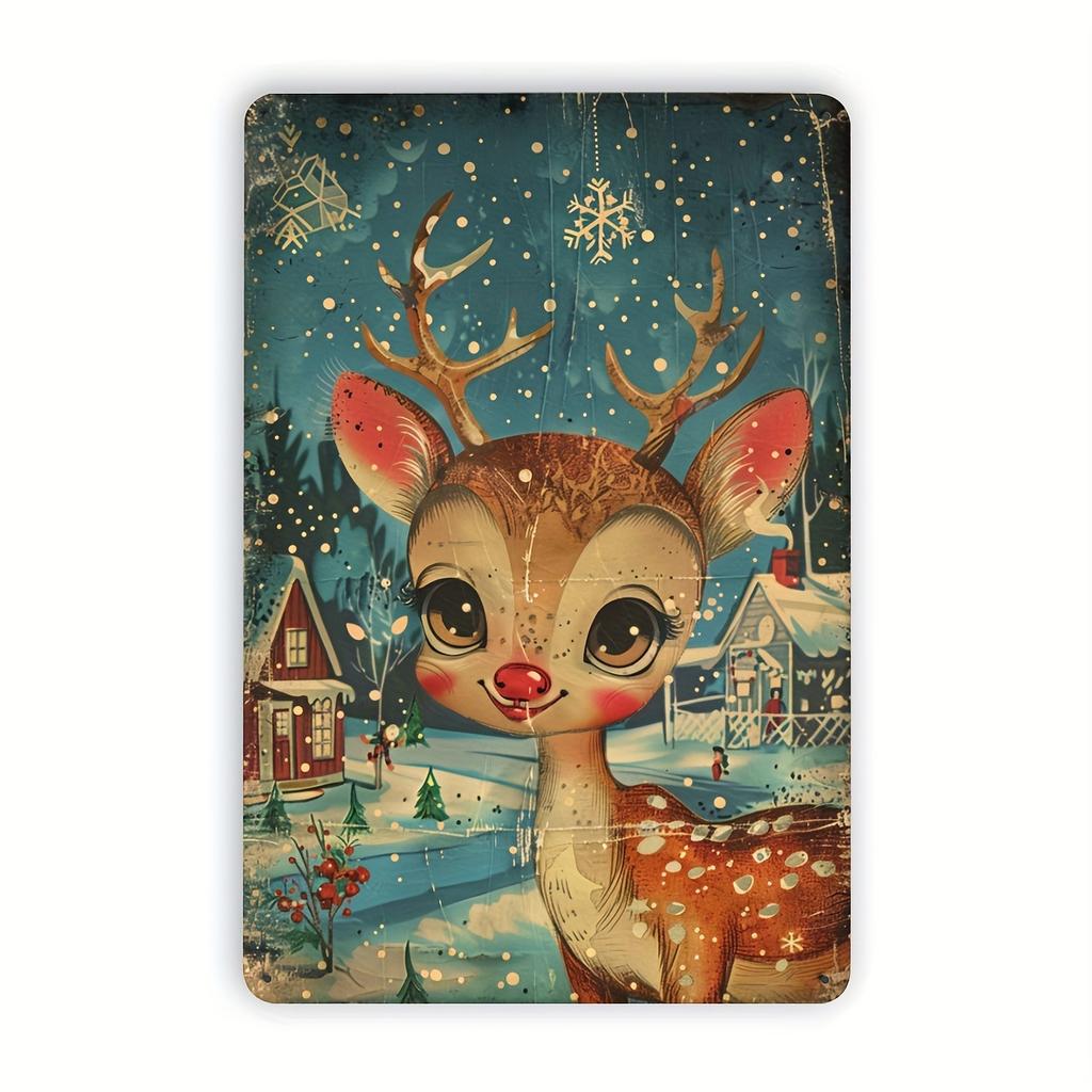 2D Decorative Iron Metal Tin Sign with Classic Pattern and Protective Surface Coating Ideal for Home or Business Decor
