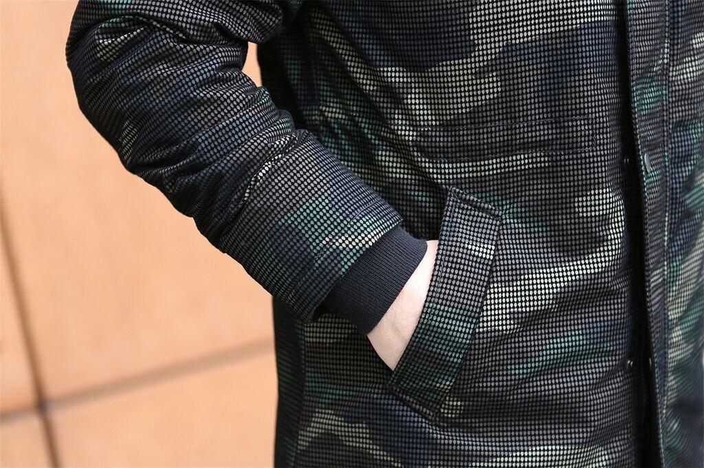 Winter Jacket Brandit Grid-Camo Parka (3168) Woodland