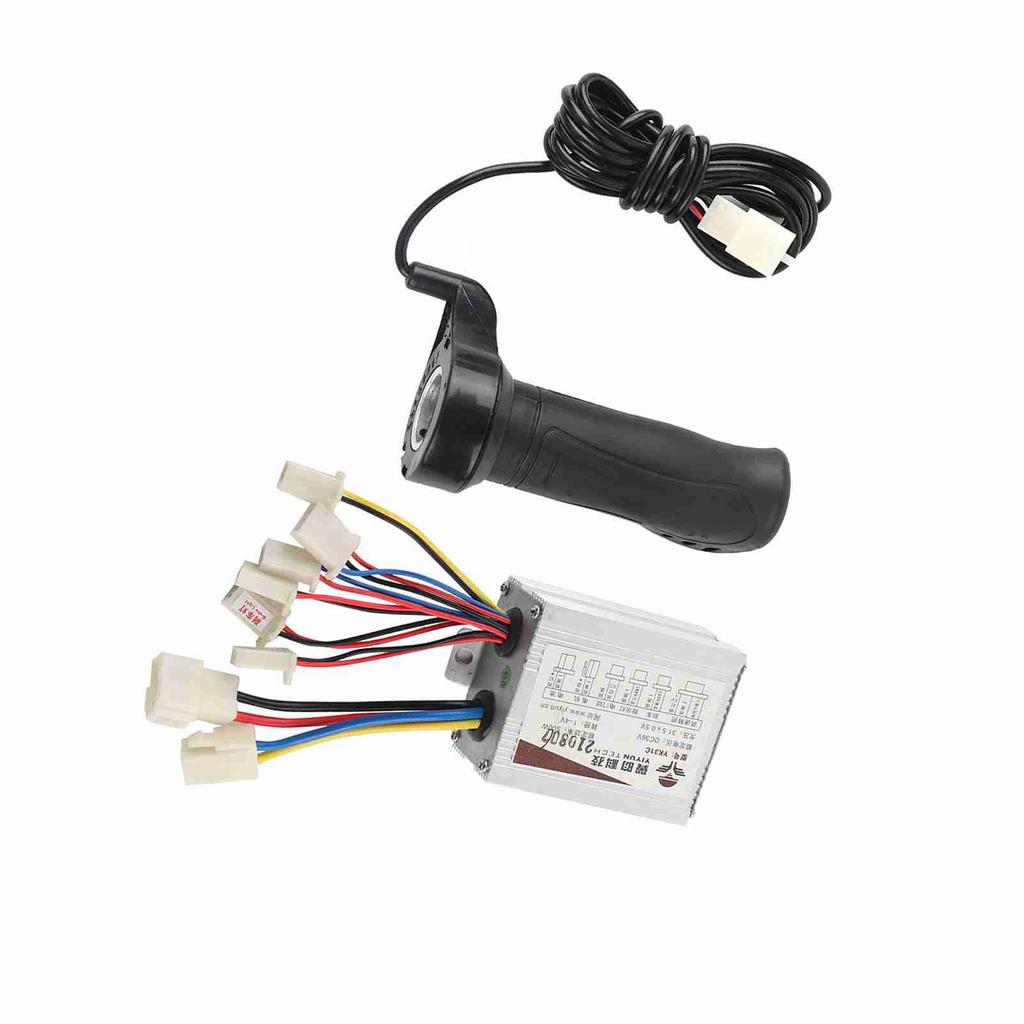 500W Motor Brushed Speed Controller & Throttle Grip for Electric Scooter Tricycle 24V