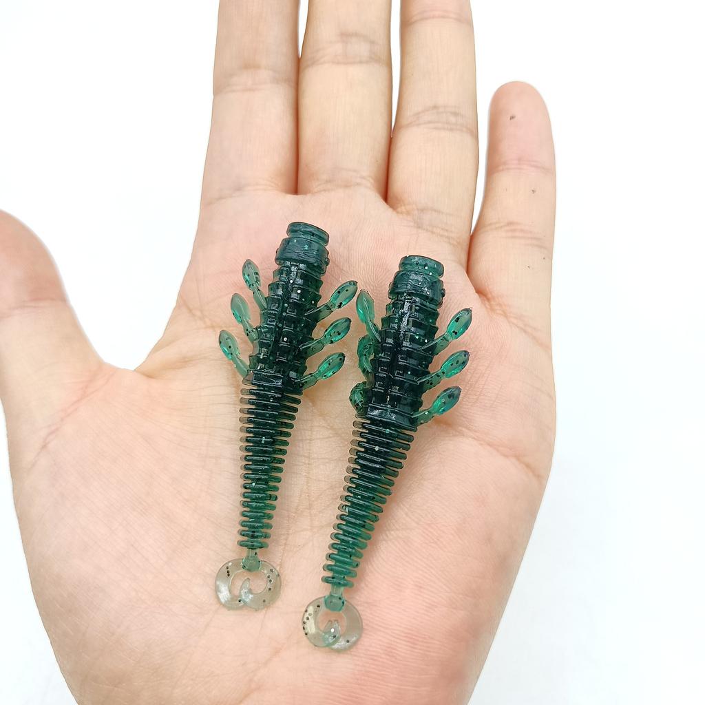 DUODUOYU 8PCS New TPE Soft Fishing Lures 2.1g/60mm Wobblers Iscas Artificial Silicone Wobblers For Pike Swimbait Jigging Lure