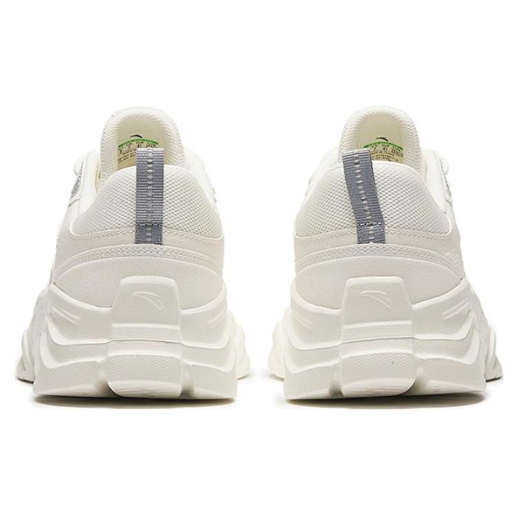 Anta Slip Resistant Abrasion Resistant Low Top Casual Shoes Men's White Gray 912338821-6