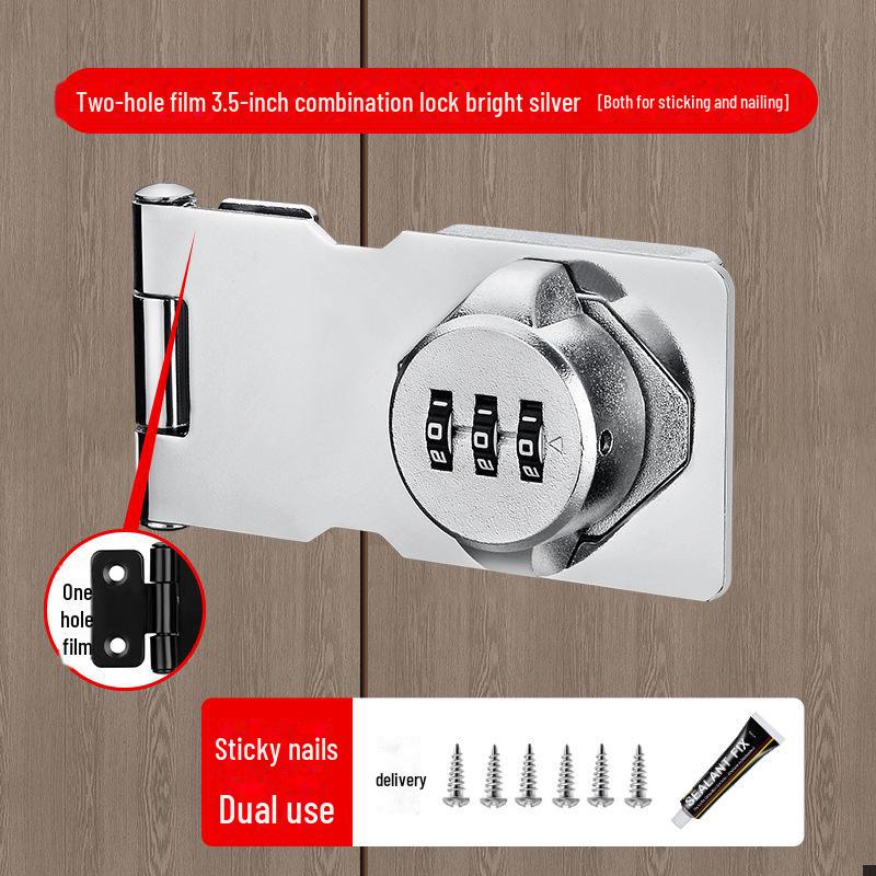 Încuietoare cu parolă antifurt pentru dulap și frigider - Nu necesită găurire, Compatibilitate cu deschidere dublă și dulapuri pentru dosare