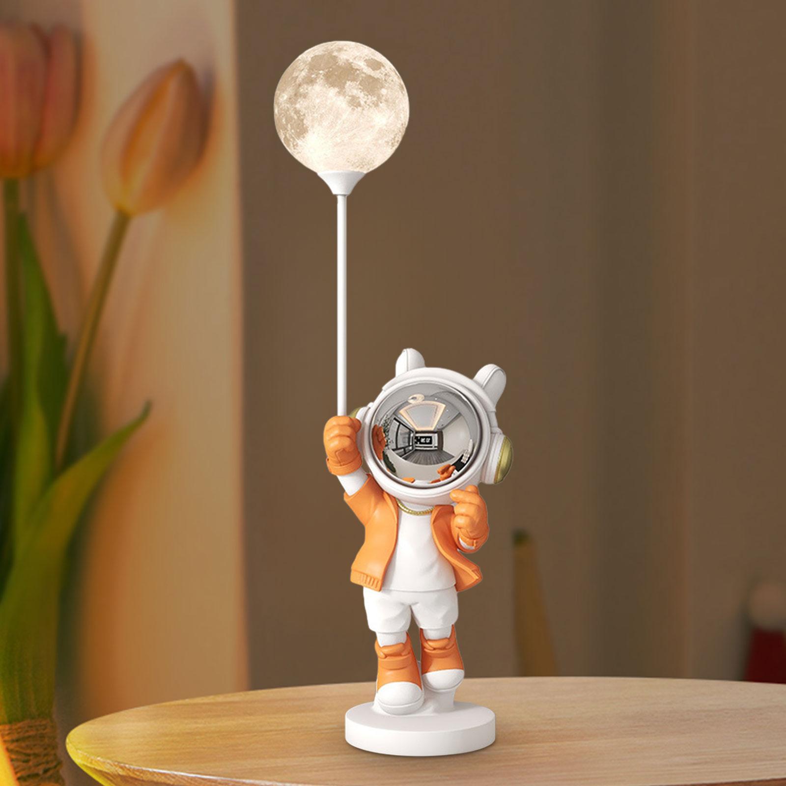 

Статуэтка из смолы, статуэтка астронавта с подсветкой, коллекция украшений, 16 цветов оранжевый