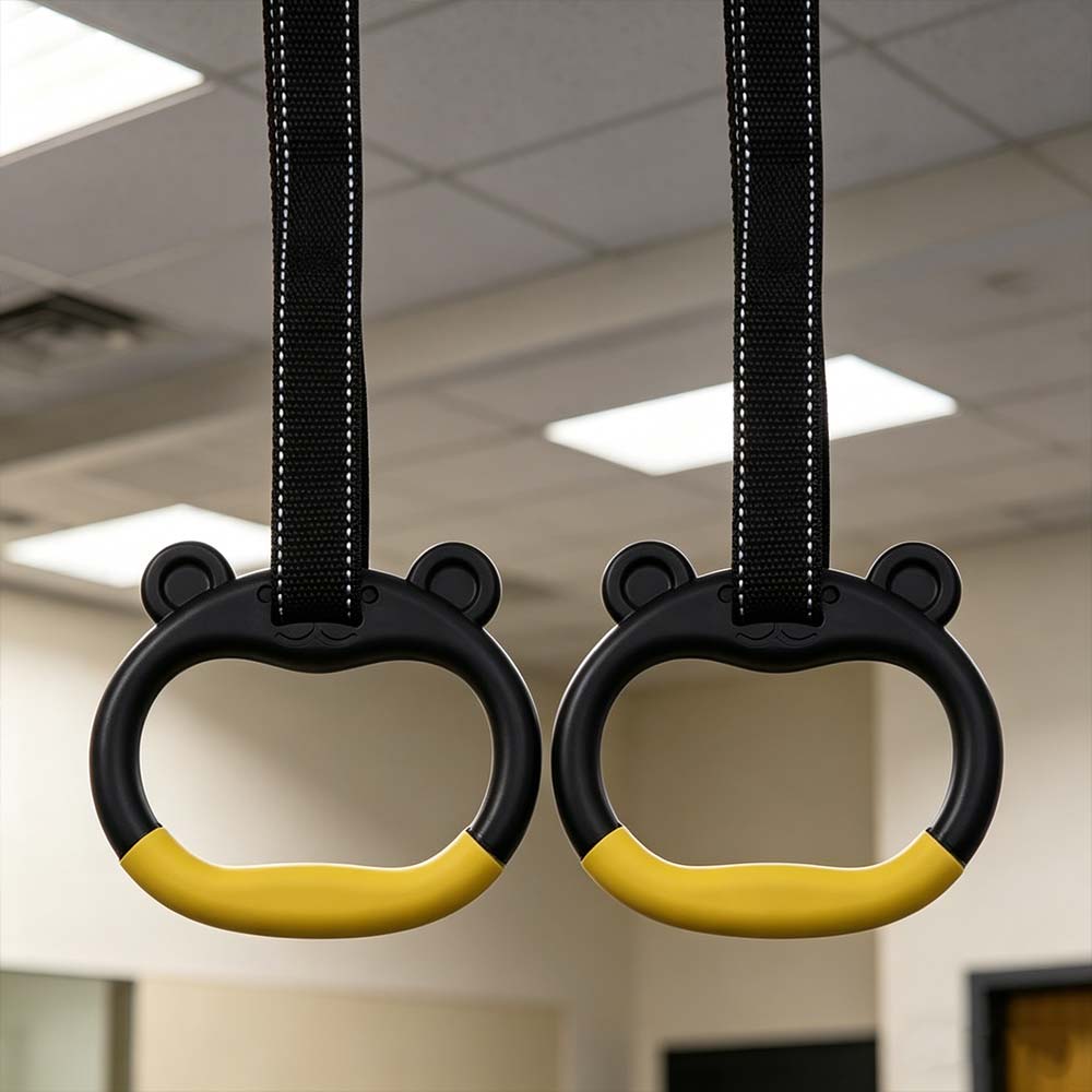 Durable Gymnastic Rings With Straps Fitness Exercise Ring Gym Ring Pull Up Bar  Fitness Training