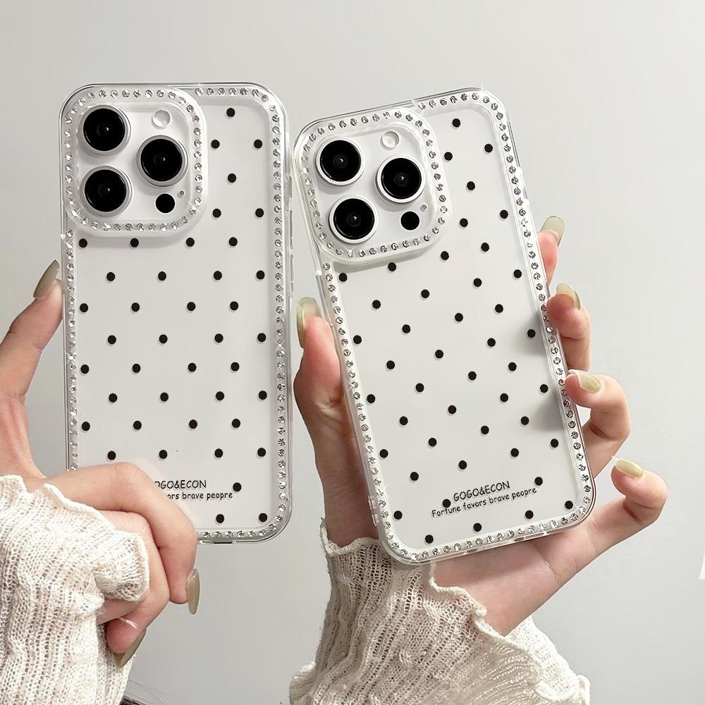 Bracelet Chain Phone Case For iPhone 17 16 15 13 14 for 17Air 17 12 14 16 Pro 17 14 16 Pro Max Sparking Diamond Cute Pattern Hard Cover With Lanyard