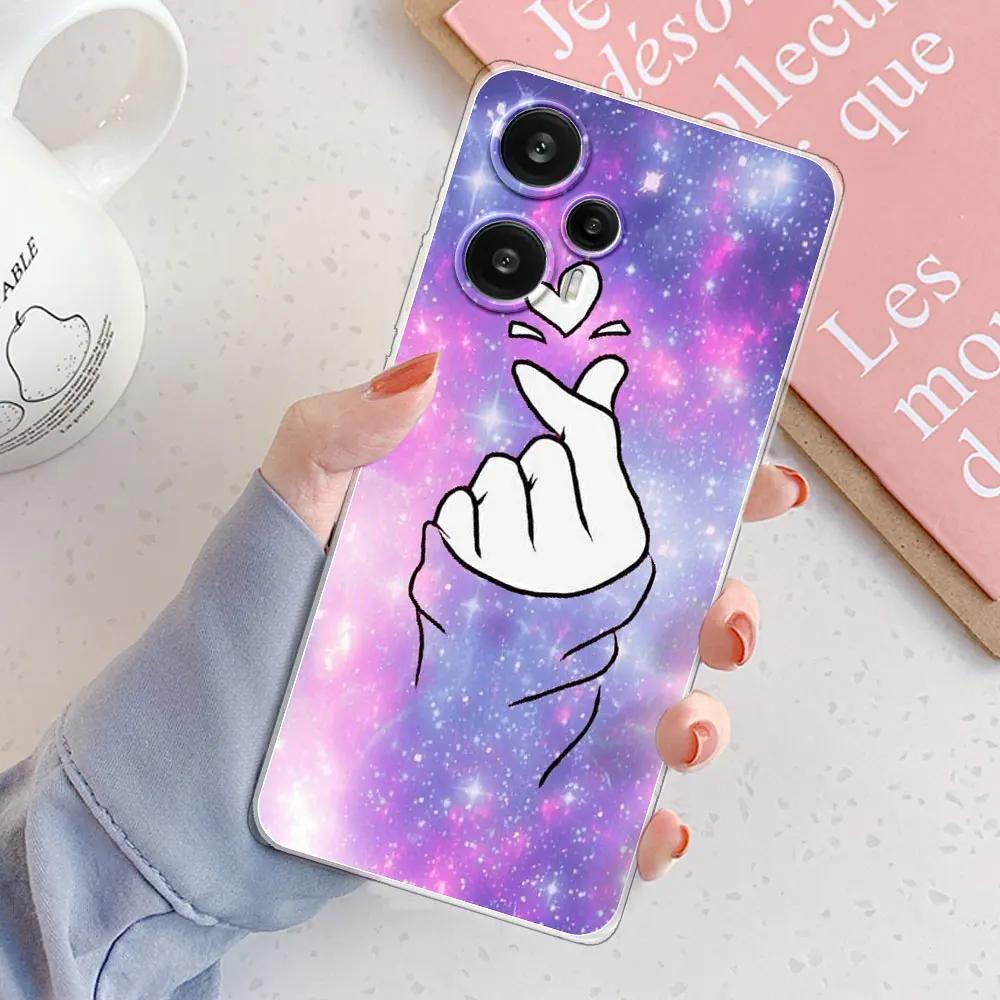 For Poco F5 Case For Poco F5 Pro Cover Girls Clear Soft Silicone Fundas Phone Cases For Xiaomi PocoF5 F5Pro Case Coque