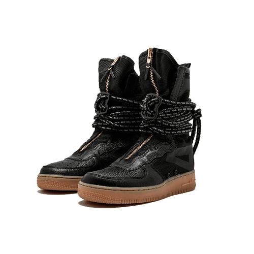 New Nike Sf Air Force 1 High Black Gum AA1128-001