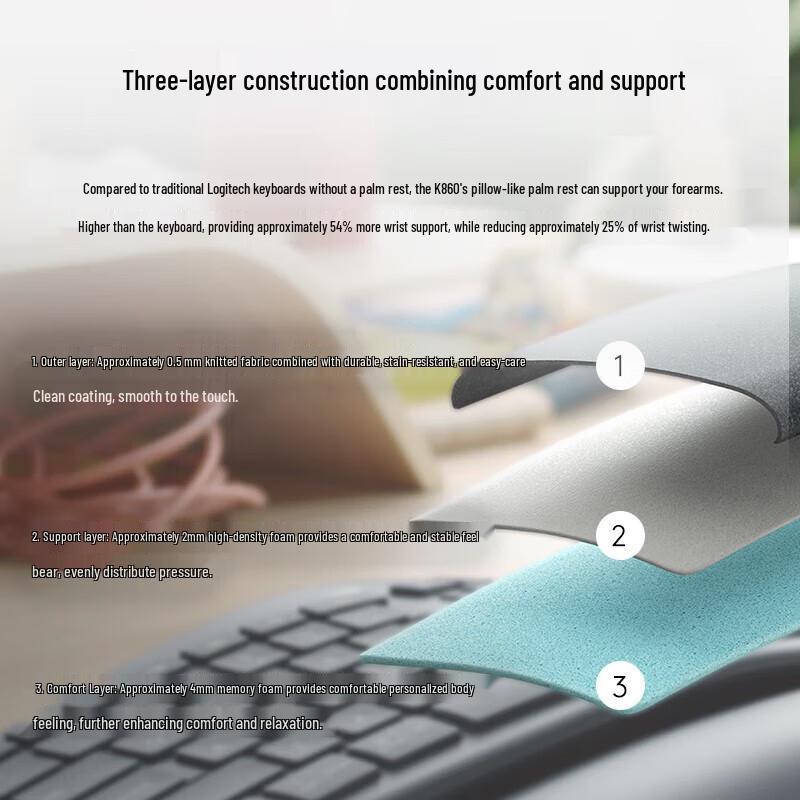 Logitech ERGO K860 Ergonomic Split Wireless Bluetooth Keyboard