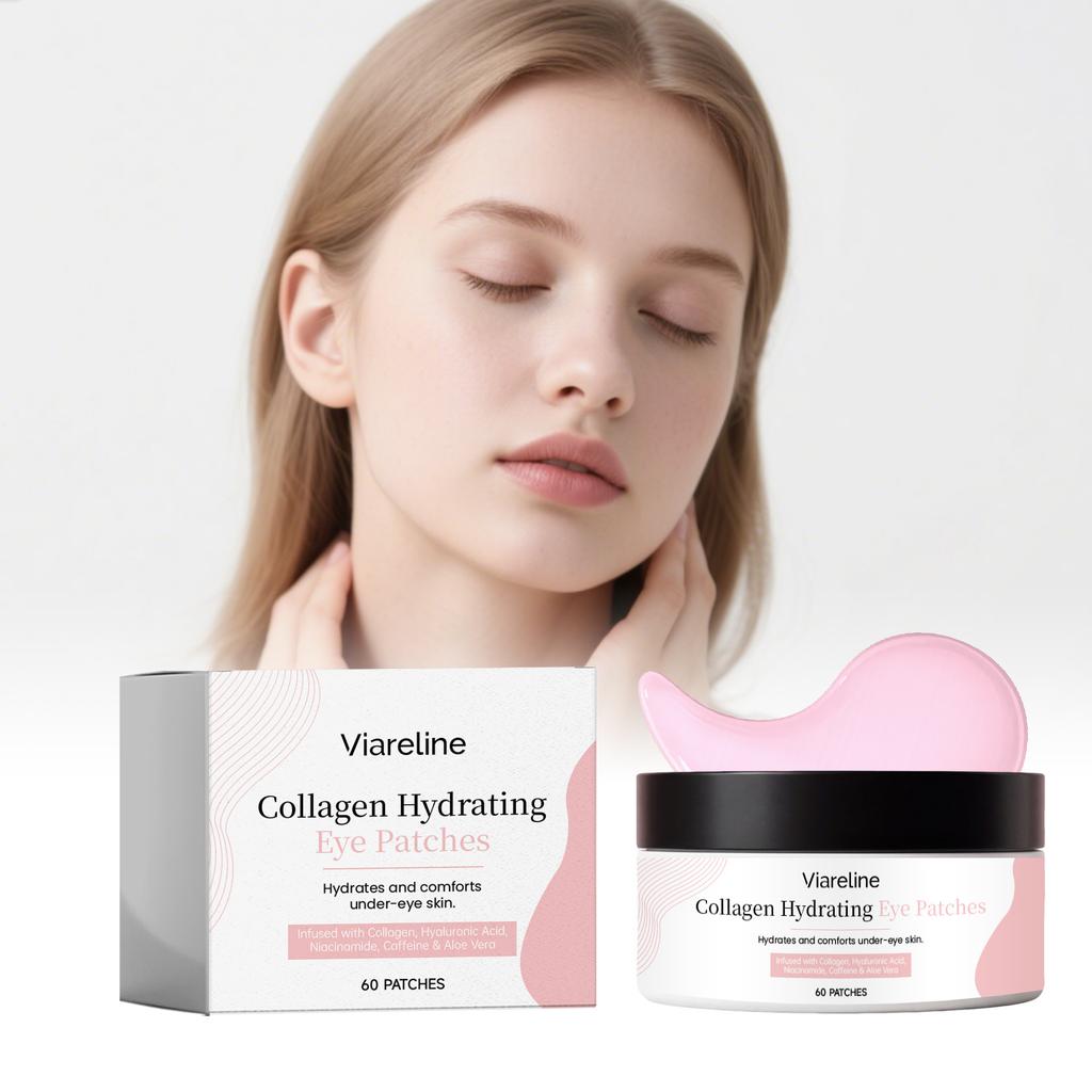 VIARELINE Collagen Moisturizing Eye Mask Hydrating Brightening Fine Lines Care