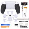 not a eXtremeRate Plastic RISE4 V3 Back Remapping Kit with Rubber Grip for Compatible with PS5 Controller Upgrade Board for PS5 Controller White Back