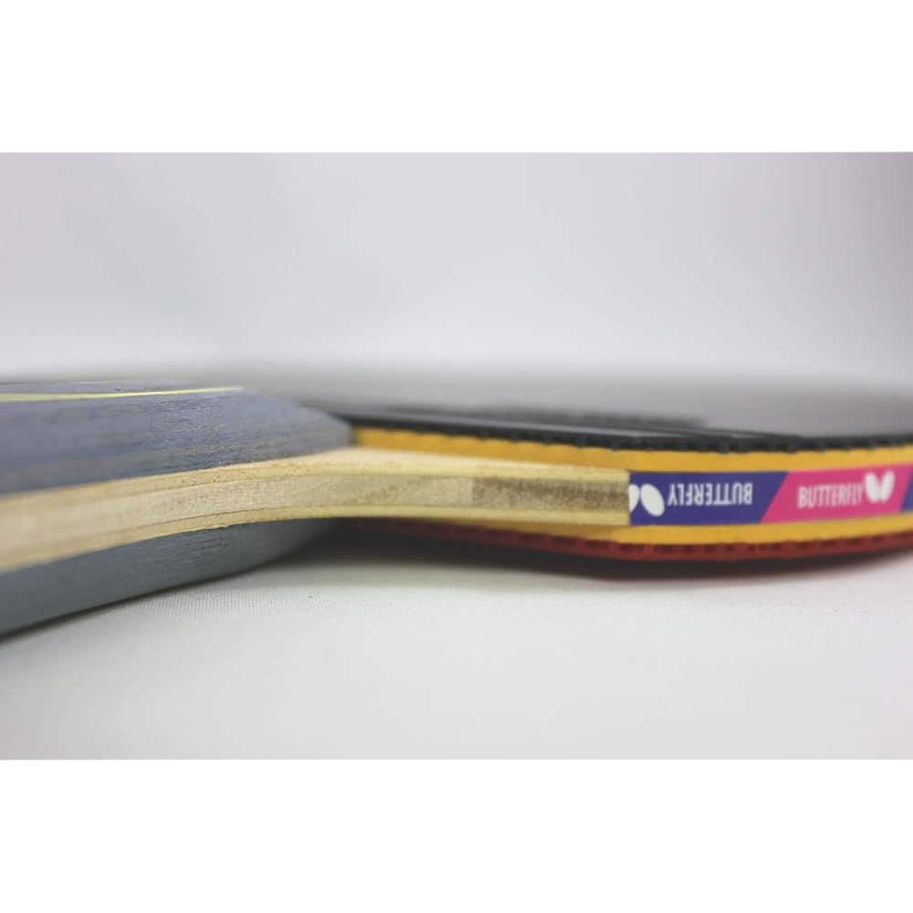 Butterfly Nakama S-10 Table Tennis Racket with 2 Balls - Wakaba 2.1mm Rubbers - ITTF Approved