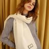 DAMAGE MNEMONIC 100% Wool Ivory Muffler