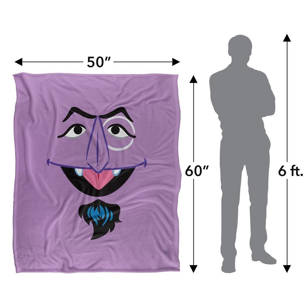 Sesame Street Face The Count Blanket