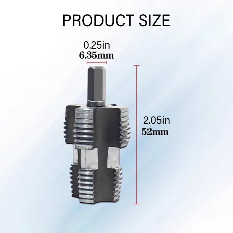 Water Pipe Internal Thread Opener Tapered Pipe Thread Tap Water Pipe Thread Opener For PVC Plastic Pipe Accessories
